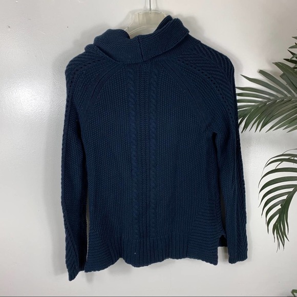 CAbi Cowl Neck Sweater Women XS Navy Blue - Picture 8 of 8